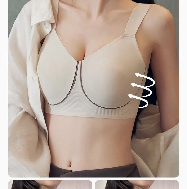 Curvy Minimizer Bra Anti Gravity Lift, Seamless Wireless Full Bust, Slimming Summer Lingerie Anti Sagging Sexy MOYISU Sexy Bra