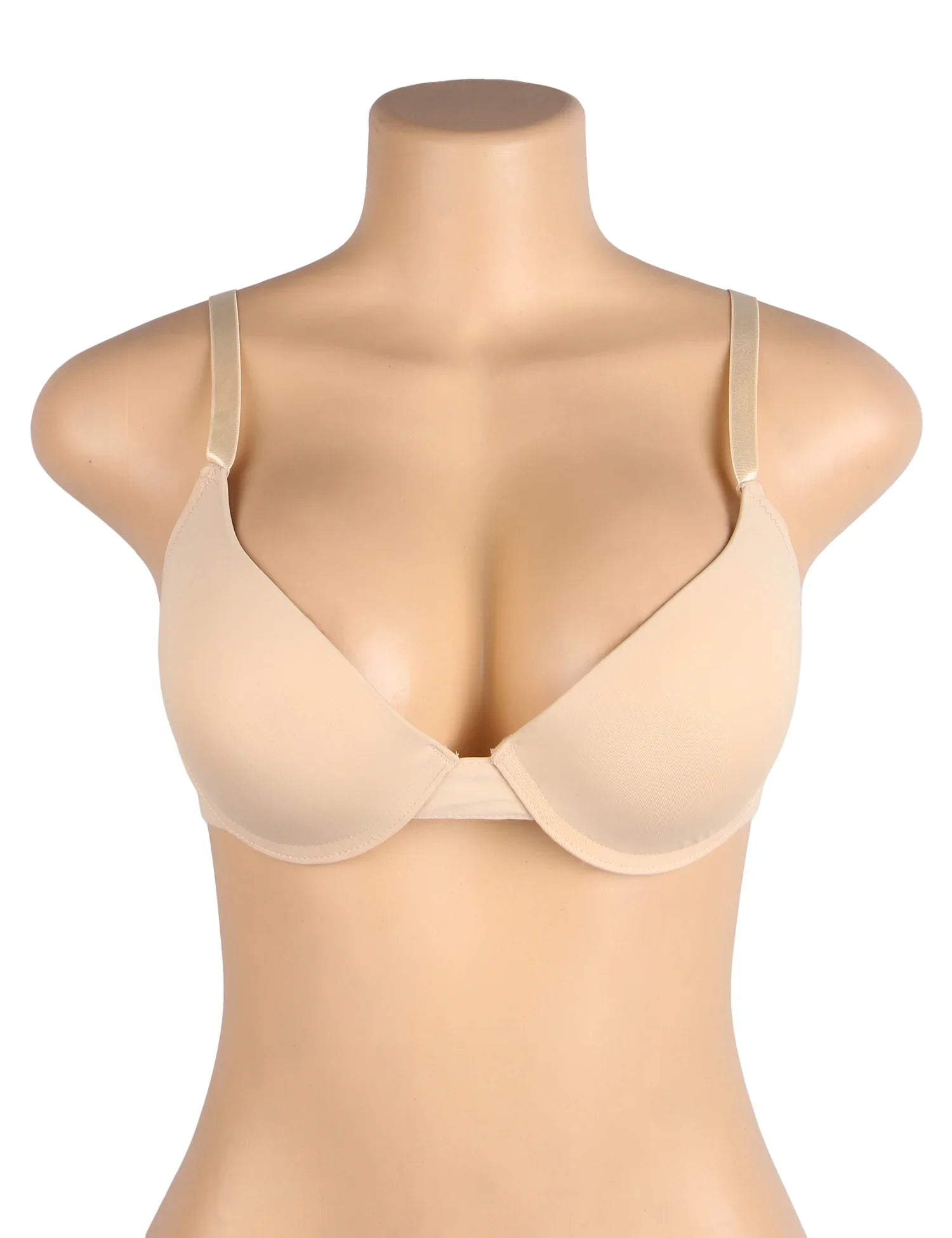 White Swim Fabric Underwire Bra for Women Plus Size Lightly Padded Adjustable Straps 4 Hook Closure Everyday Bra