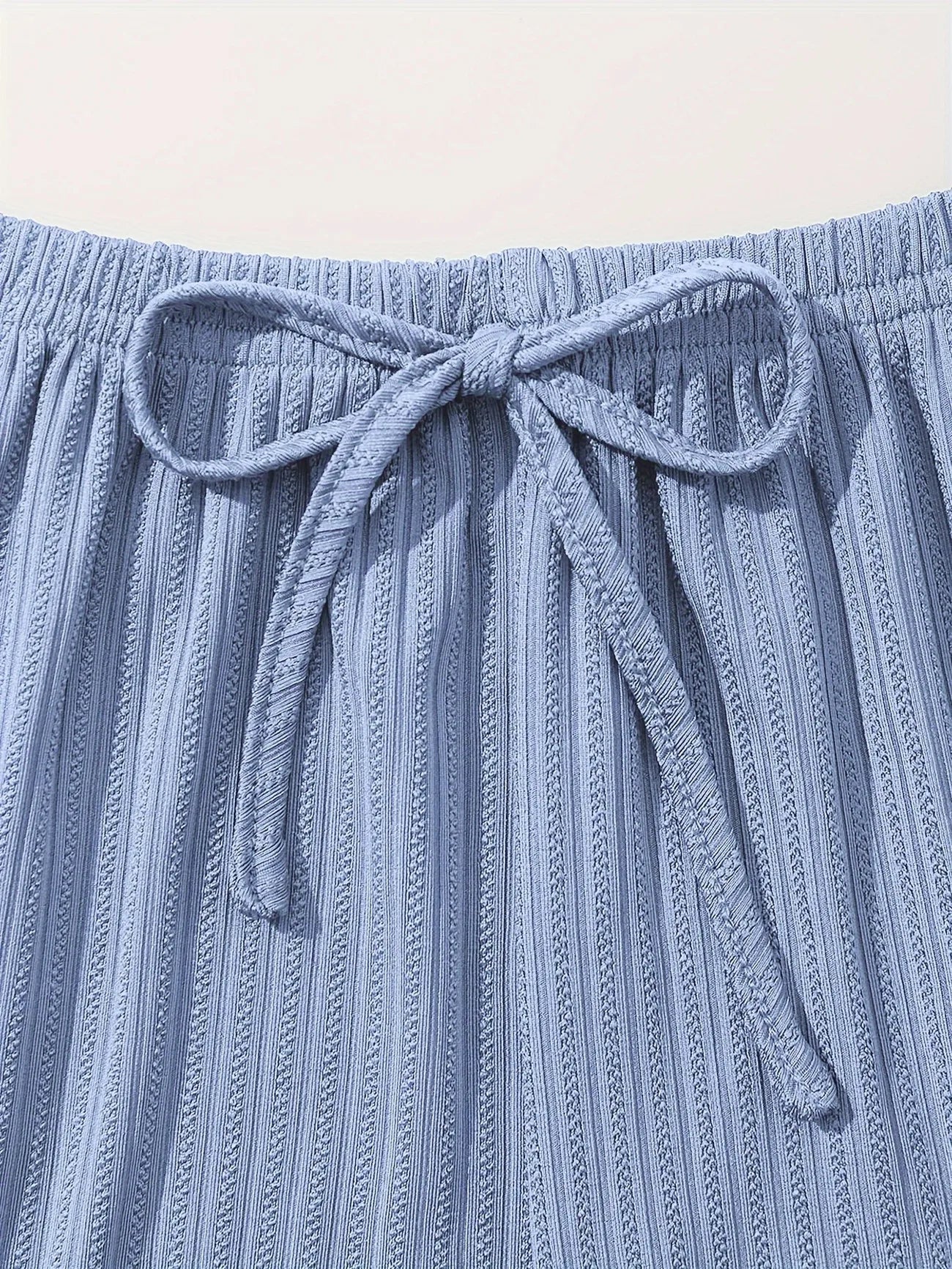 Women Ribbed Pajama Set Lace Trim Cami Top and Pants Sleepwear Soft Breathable Button Front Loungewear