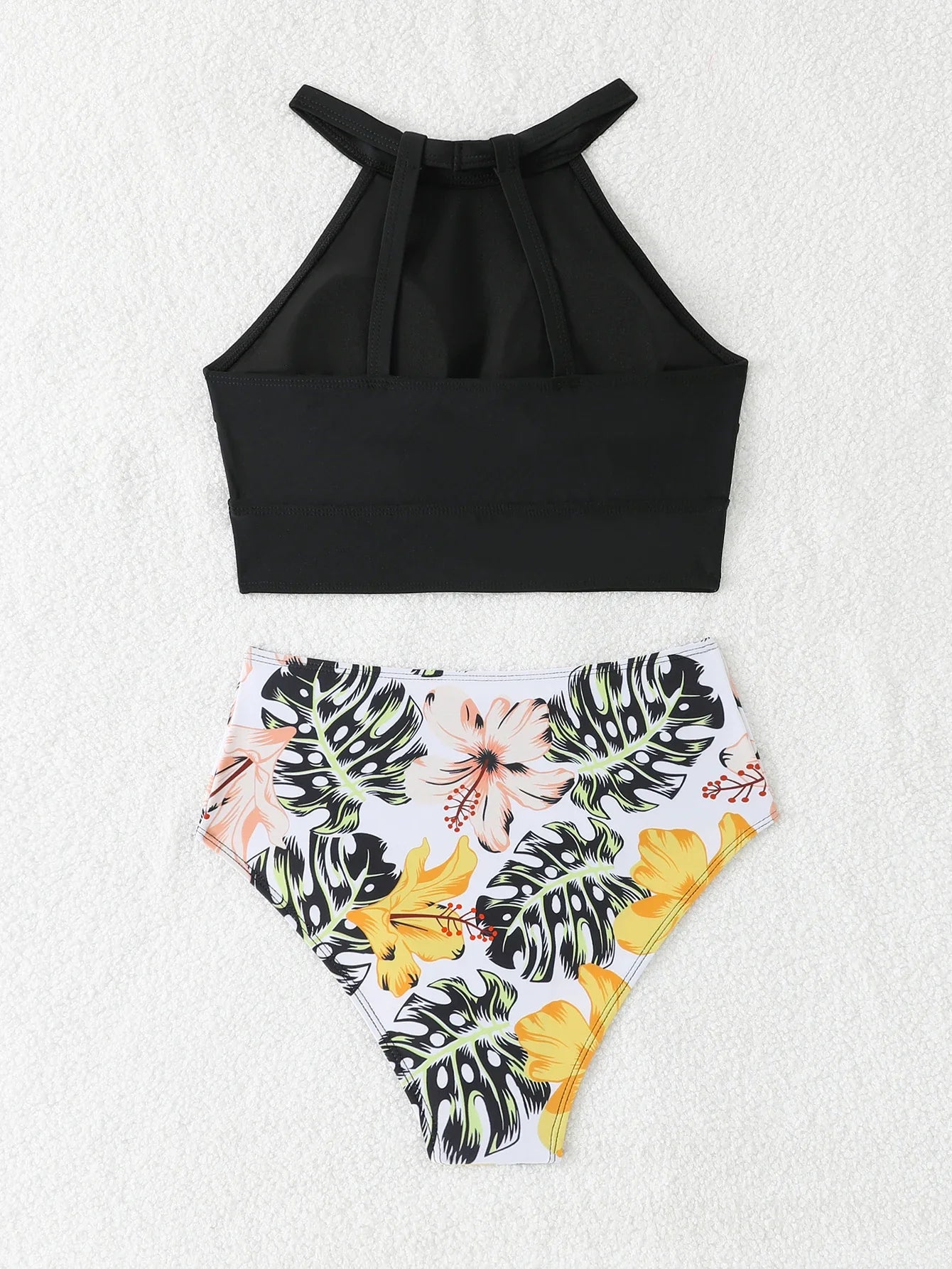 2026 High Waist Bikini Women High Neck Swimsuit Printed Swimwear Female Padded Beachwear Bathers Bathing Swimming Swim Suit