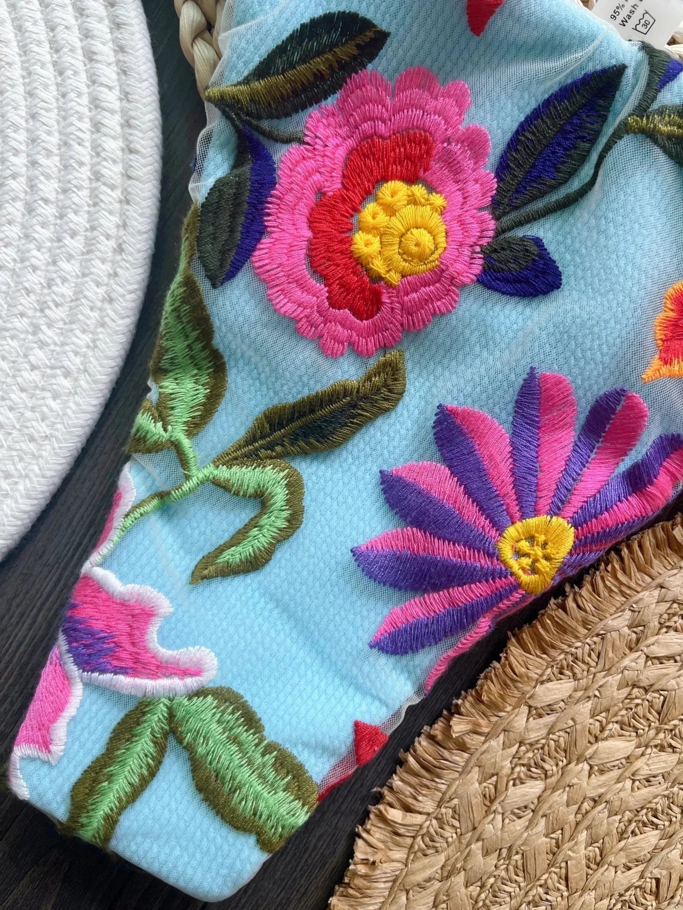 RUOTONSEPT 2024 New Sexy Handmade Embroidery Bikini Set Women's Swimsuit Triangle Swimwear Bathing Suit Brazilian Biquinis