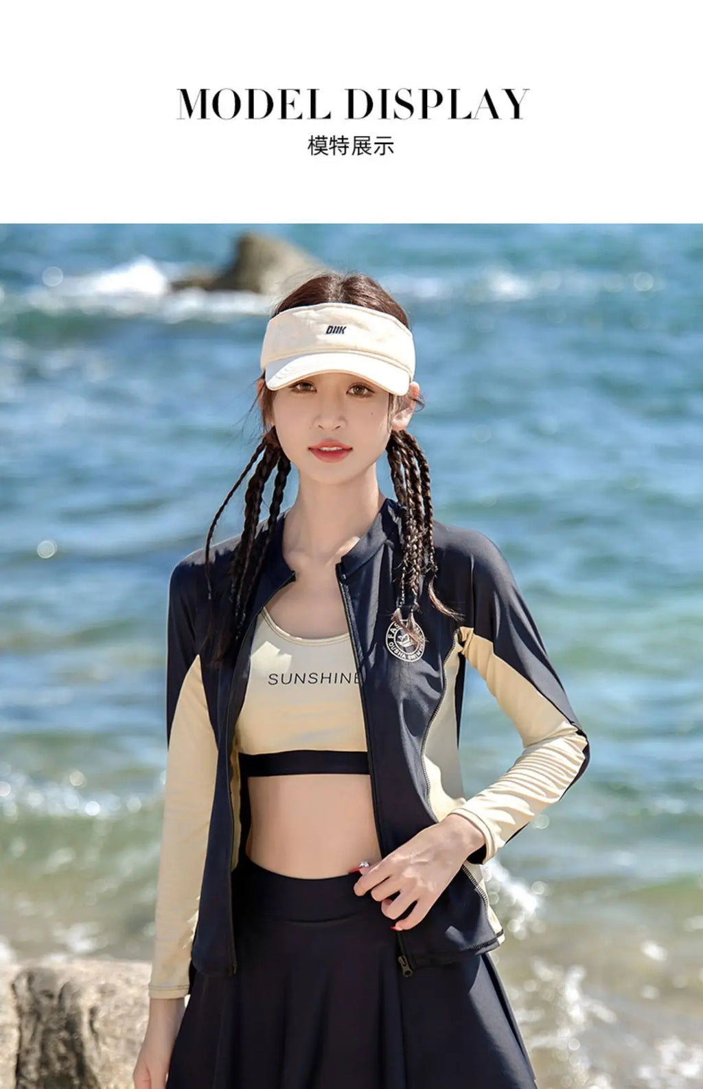 Split Swimsuit Women's Four Piece Sports Slimming Diving Beach Surfing Conservative Sun Protection Long Sleeved Swimsuit Set