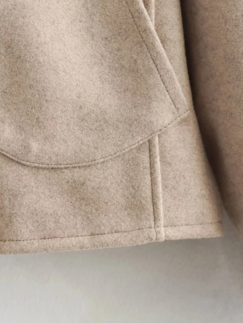 Foridol O Neck Single Breasted Apricot Women Winter Autumn New Coat Office Lady Short Thick Jacket Vintage Outerwear Loose