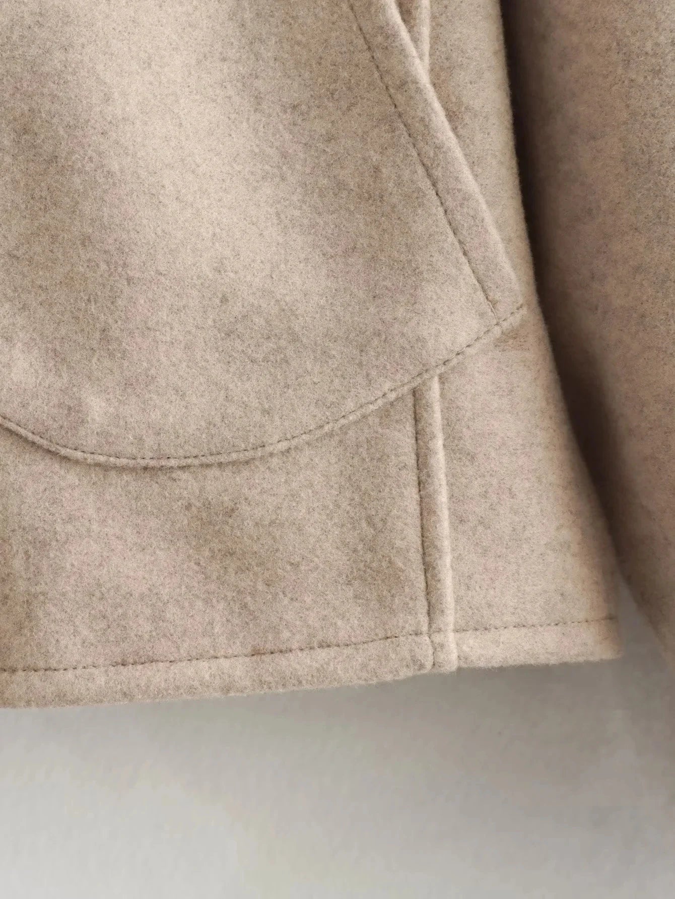 Foridol O Neck Single Breasted Apricot Women Winter Autumn New Coat Office Lady Short Thick Jacket Vintage Outerwear Loose