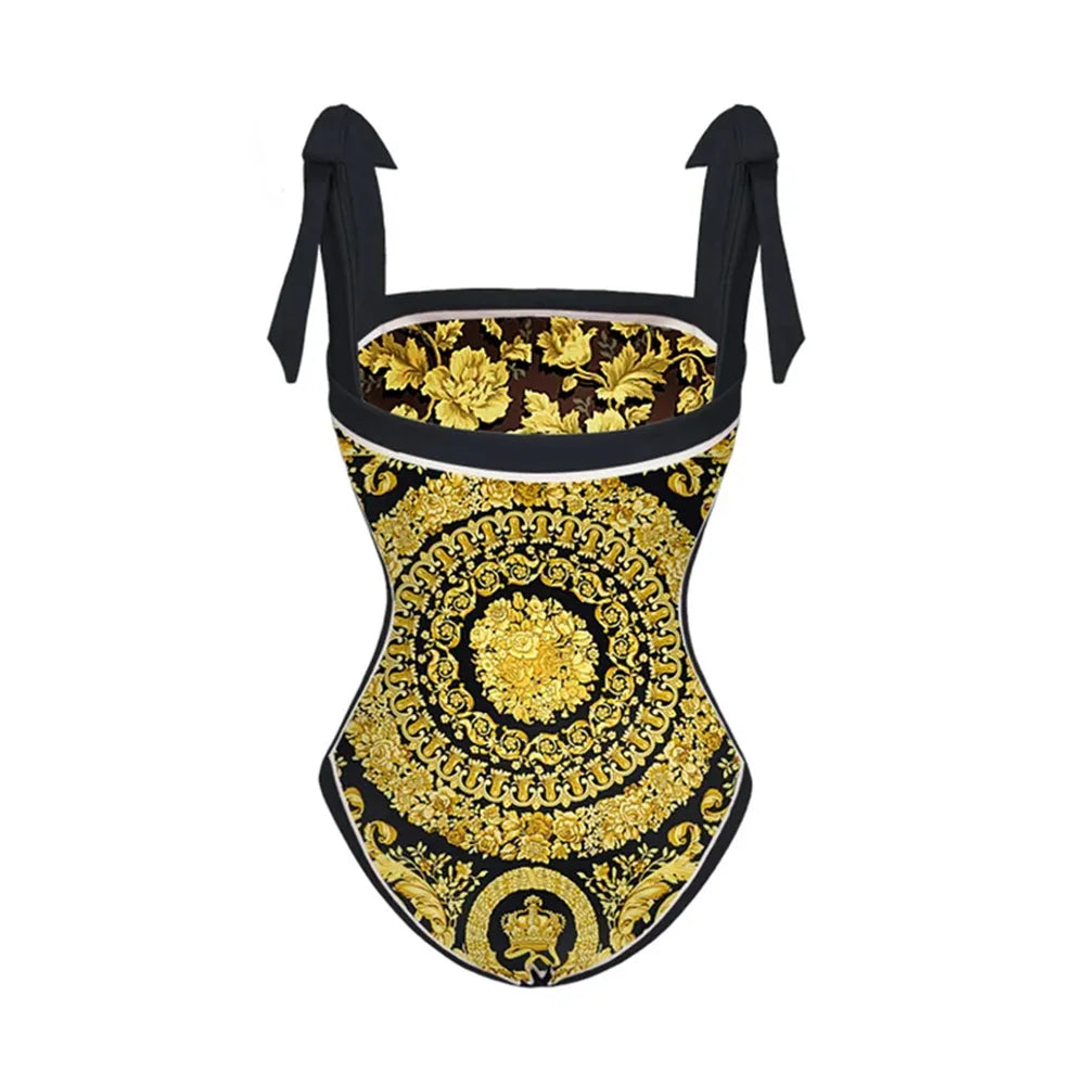 2026 High Quality Double-sided Printed Push Up Women Bikini Set Printed Strappy Bandage Swimwear Brazilian Biquini Bathing Suit