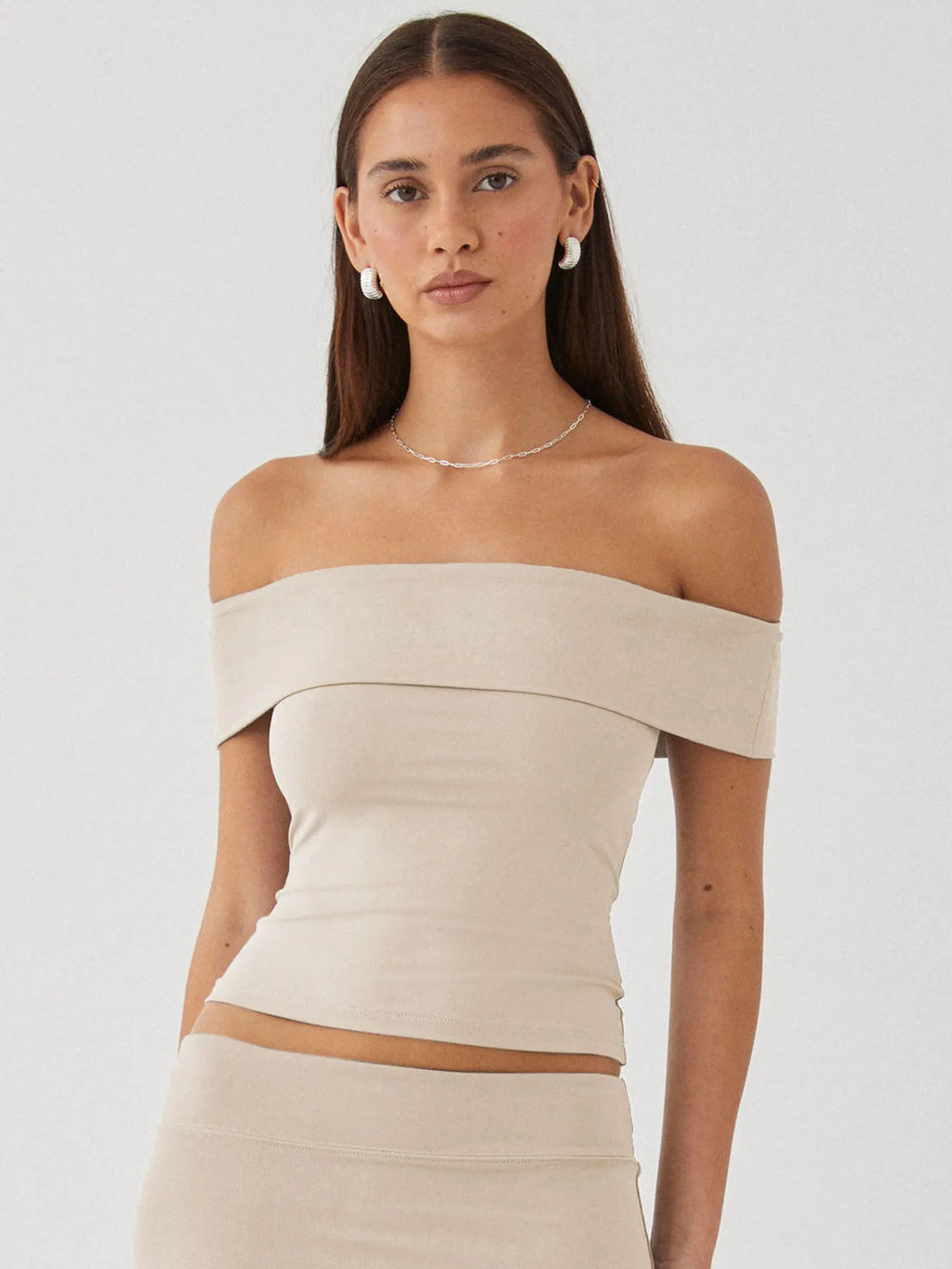 Elegant Women's Crop Top Solid Color Slash neck Top Lady Y2K Streetwear Fashionable Slim Fit Tee Summer Outfit Women's Clothes
