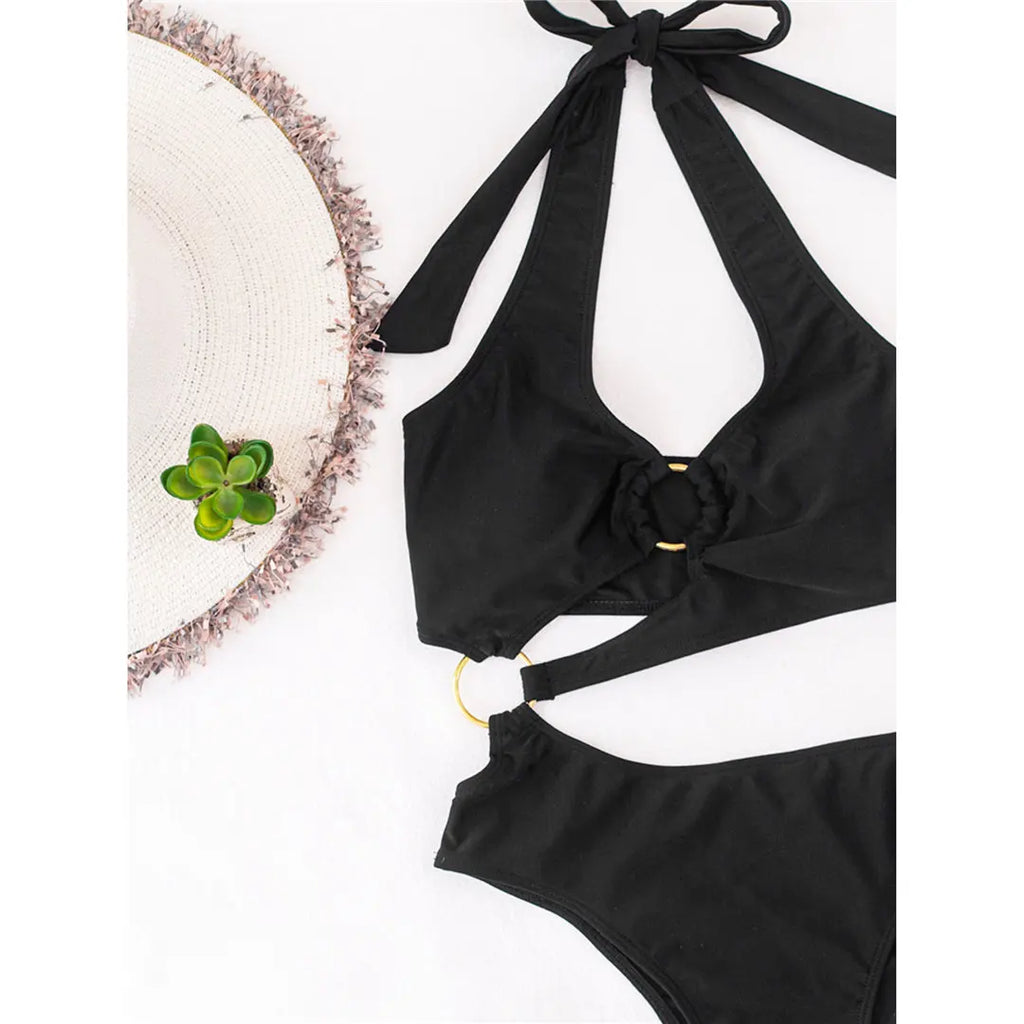 2026 Sexy Halter Asymmetric One Shoulder One Piece Swimsuit Women Swimwear Female Bather Bathing Suit Swim Lady Monokini V2660