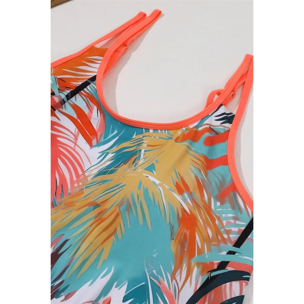 0XL - 4XL New Printed Bikini Plus Size Large Size Swimwear Women Swimsuit Female Two-Pieces Bikini Set Bather Bathing Suit V5901
