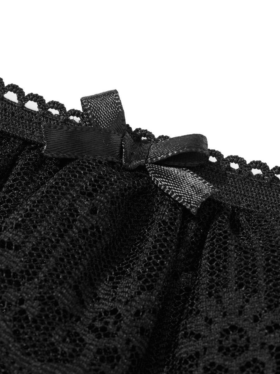 Women's Lace Shorts Ruffle Layered Elastic Waist Short Pants Bloomers Streetwear