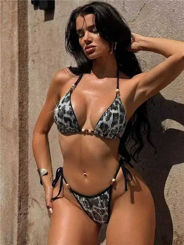 Fashion swimsuit bikini swimsuit European and American style beach sexy bikini