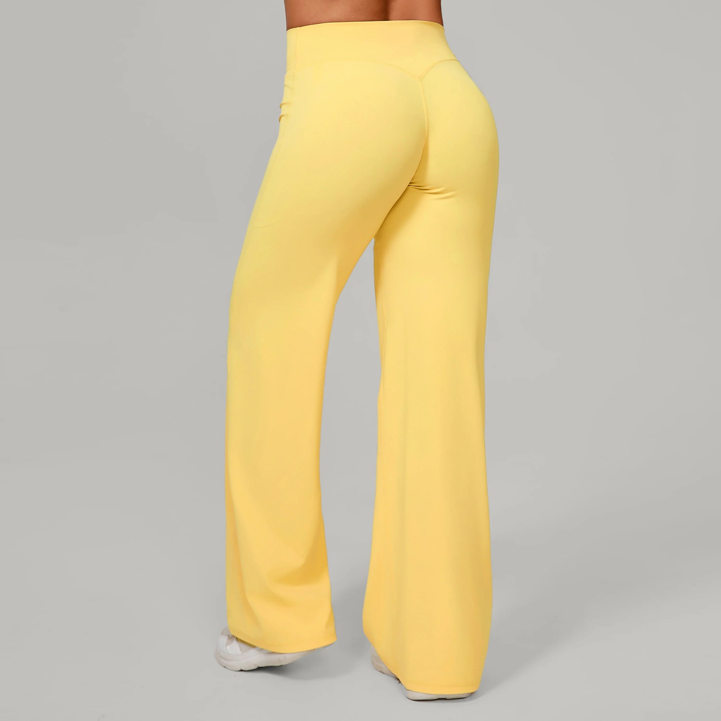 Women Straight Yoga Leg Bottoms Soft Stretchy Fabric Women's Yoga Pants GYM Sweat-Wicking Properties Running Sport Trousers