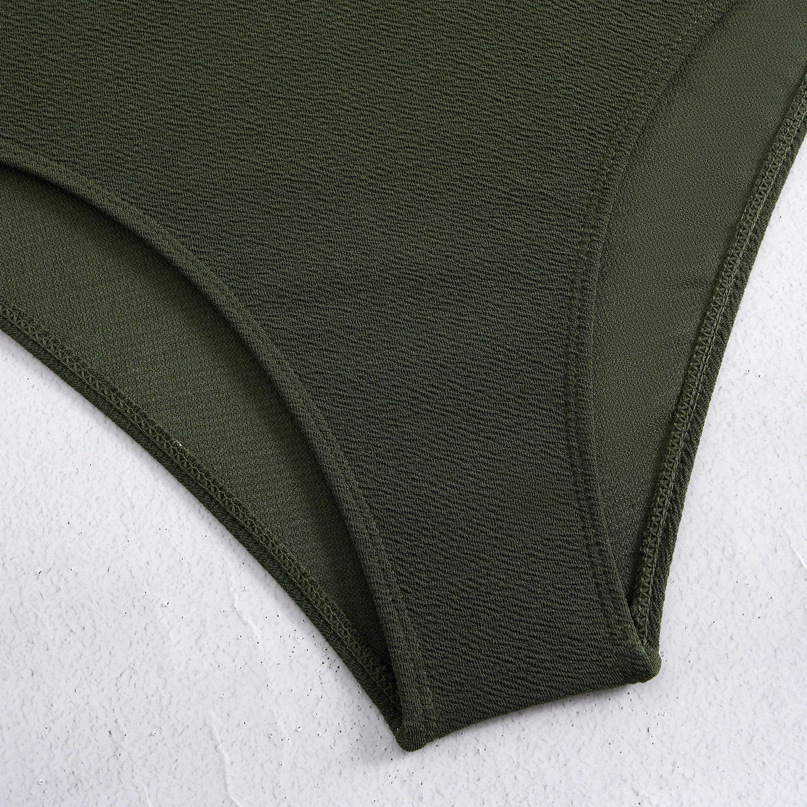2026 One Shoulder Swimsuit One Piece Sexy Solid Swimwear Women Bandage Bathers Bathing Swimming Swim Suit Beachwear Summer