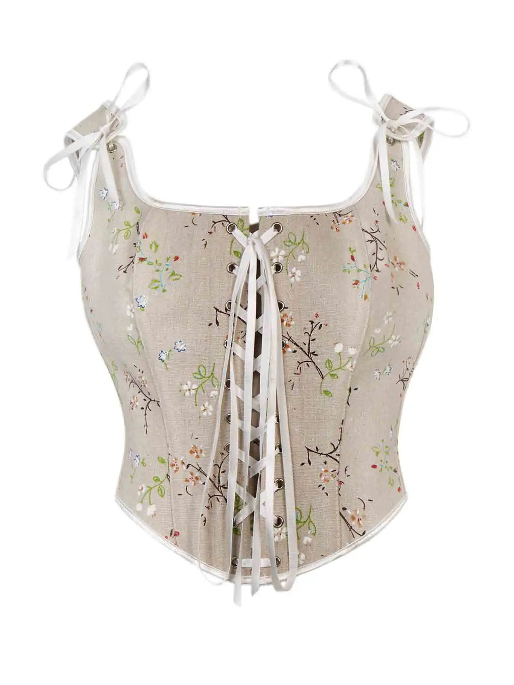 New French oil painting retro shoulder strap vest corset waist abdomen chest support palace corset