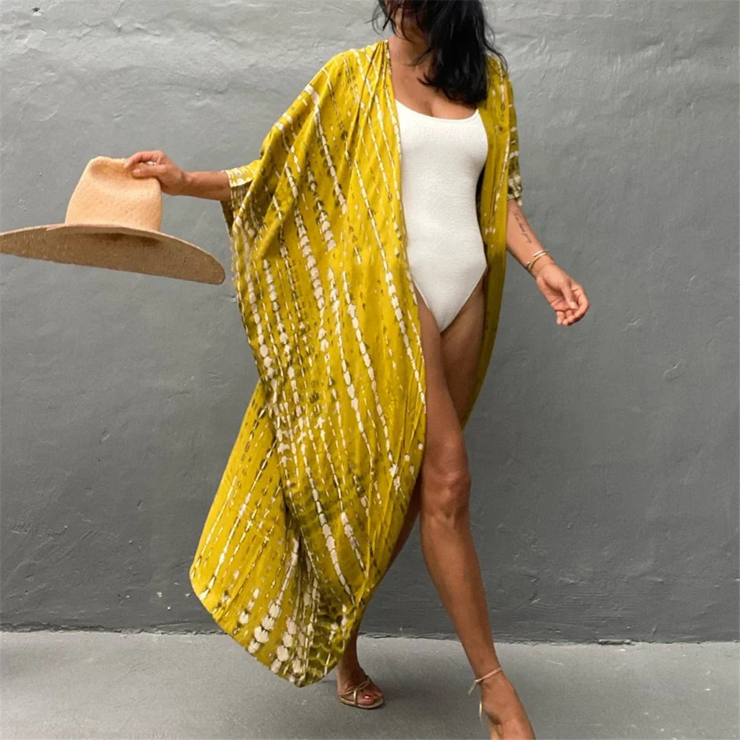17 Colors Leopard Printed Colorful With Belt Tunic Cover-ups Beach Dress Beach Wear Beachwear Female Women Beach Cover Up V4510L