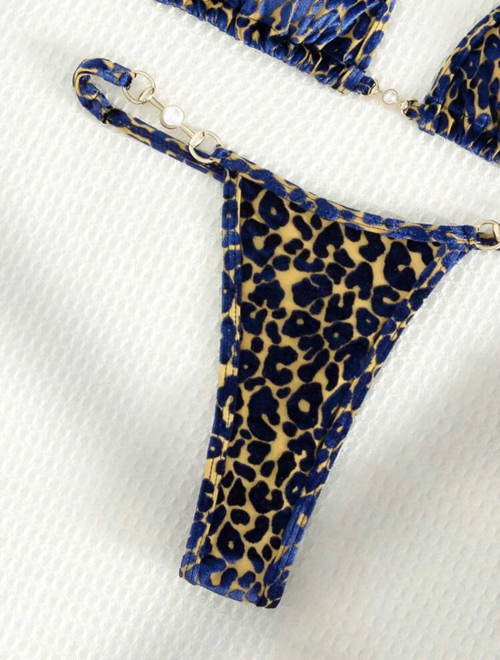 DEKA Sexy Brazilian Shiny Pearl Micro Bikini Faux Leather Swimwear Women Thong Swimsuit Halter Triangle Bikini Set Bathing Suit