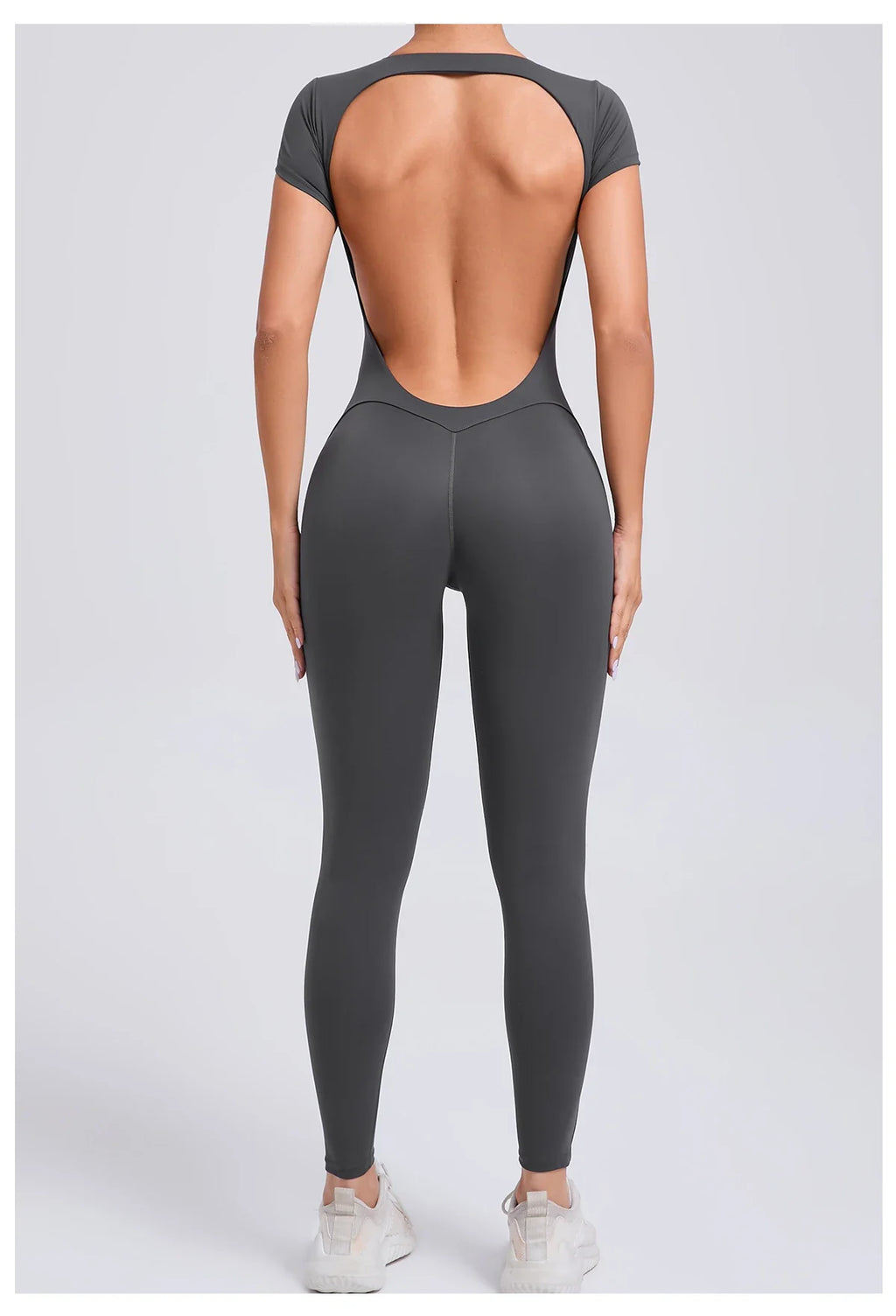 One-piece Yoga Padded Backless Suit Female Rompers Quick Dry Yoga Clothing Workout Bodysuits Scrunch Sports Jumpsuit Women