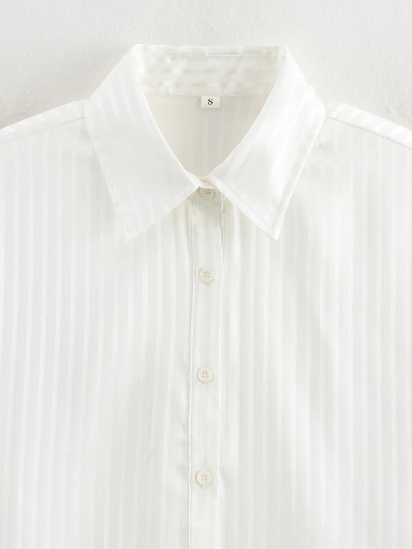 Foridol White Striped Blusas Para Mujer Spring Summer Casual Women Shirt Single Breasted Long Sleeve Loose Shirts Blouses 2025