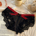 Sexy lace panties pure lust bow comfortable low waist girl briefs