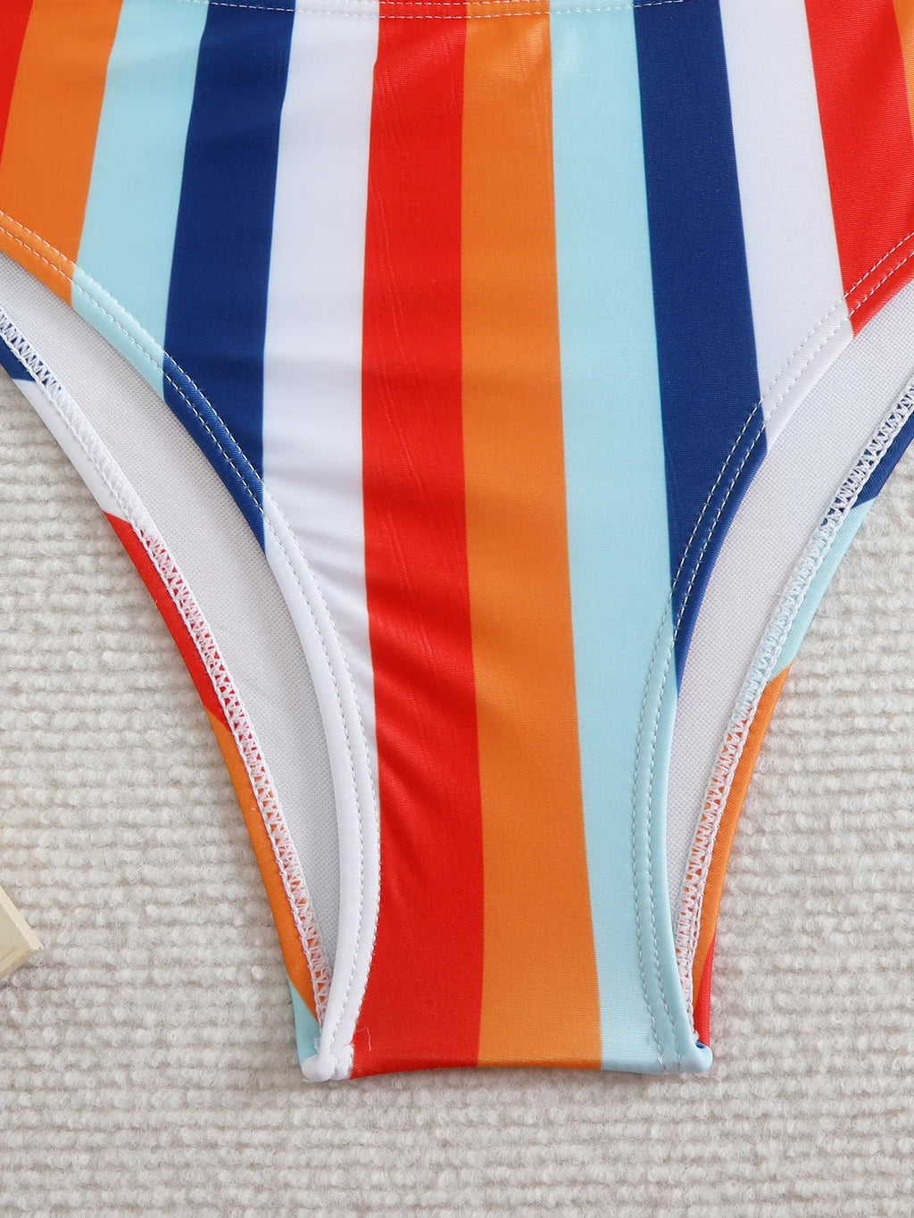 High Waist Bikini 2026 Women Strappy Swimsuit Sexy Striped Swimwear Female Bathers Bathing Swimming Swim Suit Summer Beachwear