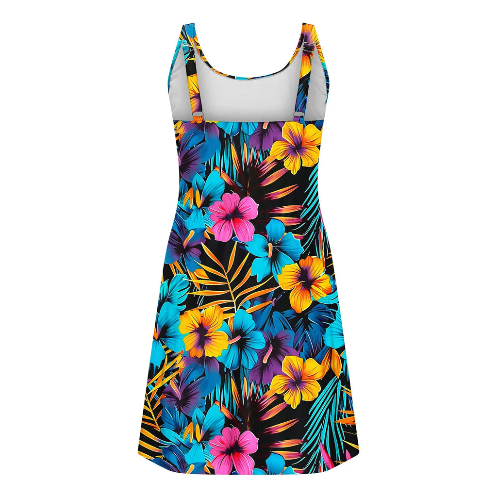 2026 Printed Floral Swimsuit Women Two Piece Beach Dress Swimwear Female Sexy Bathers Bathing Swimming Swim Suit Beachwear XXL