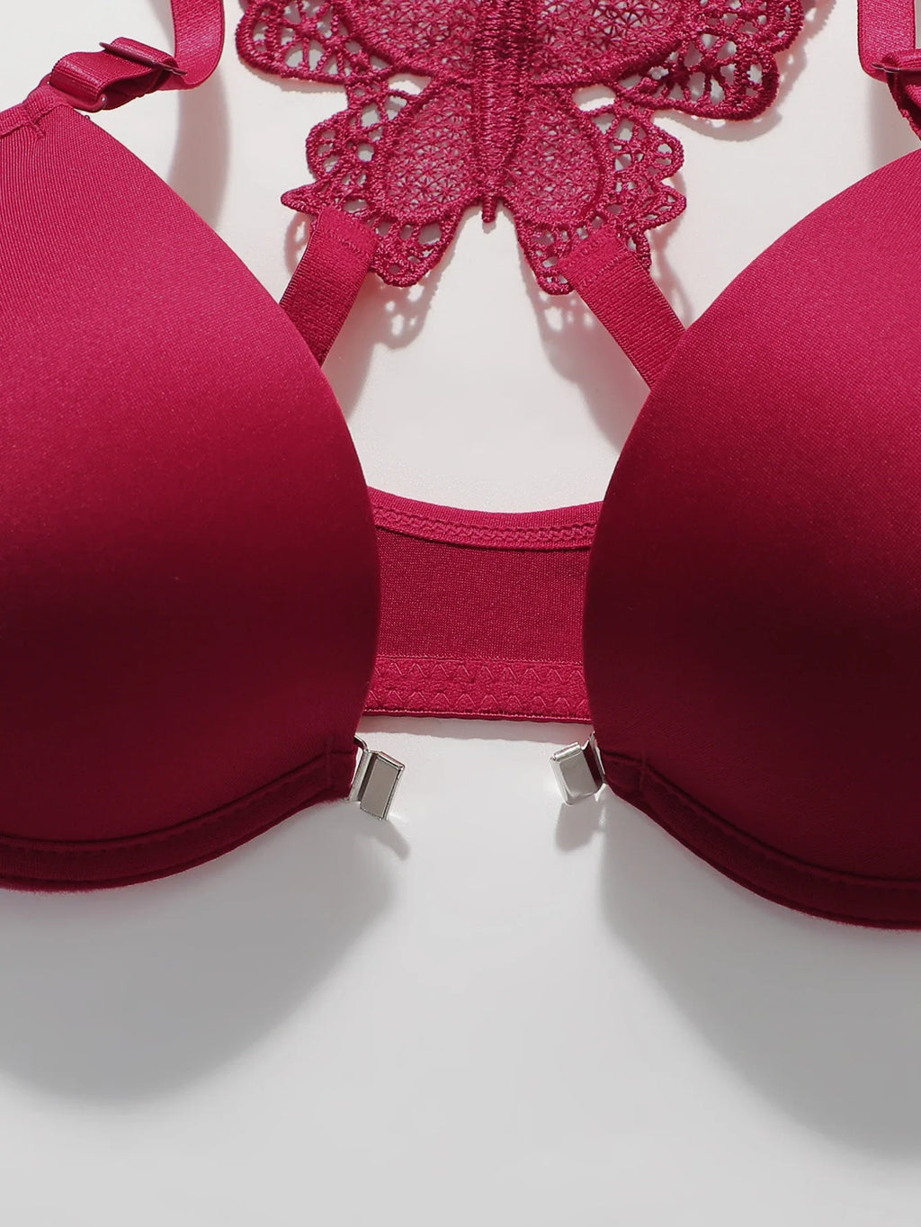 Women's sexy embroidered lace lingerie set for front gathered push ups back butterfly comfortable and close fitting bra set 2120