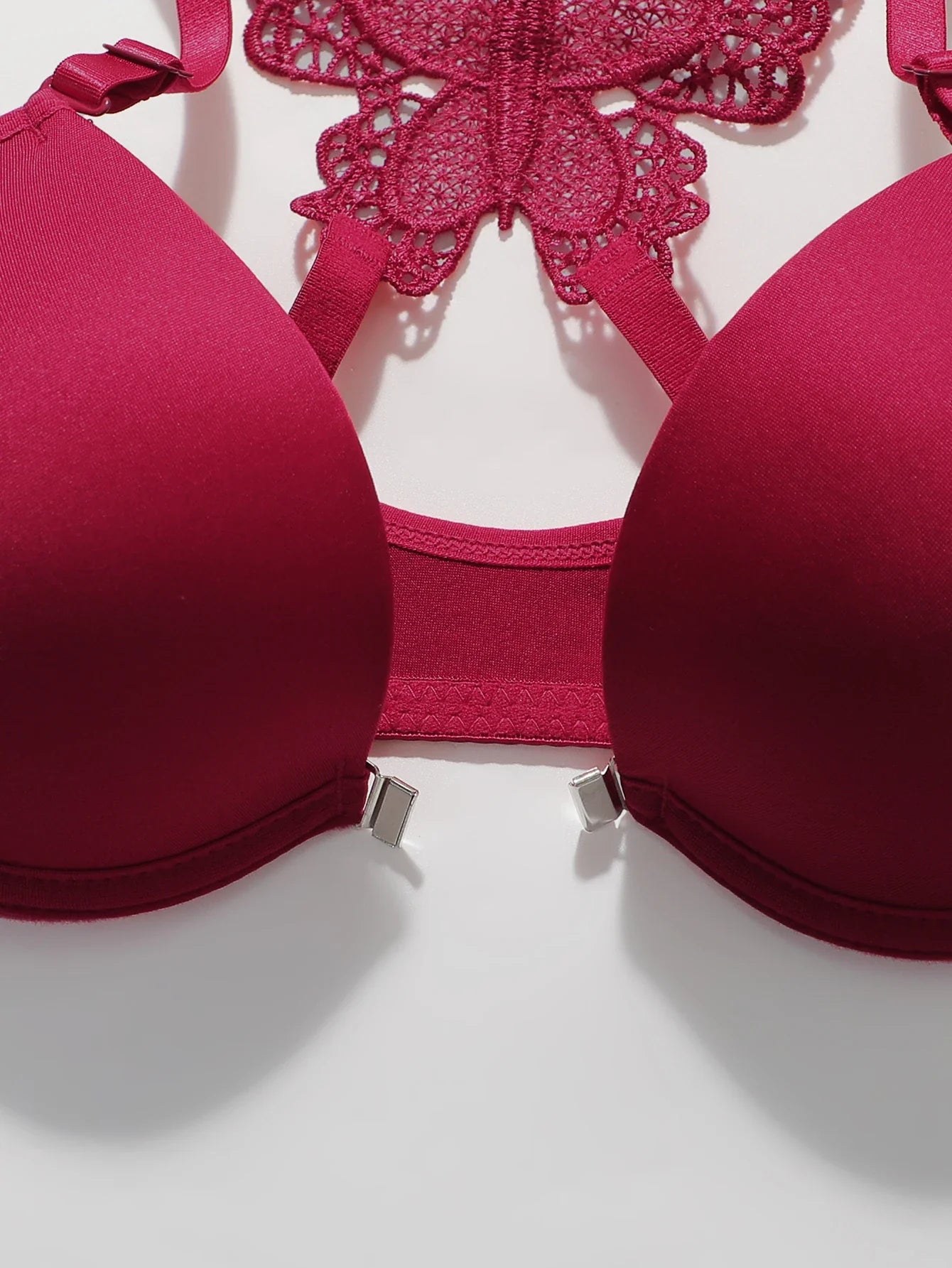Women's sexy embroidered lace lingerie set for front gathered push ups back butterfly comfortable and close fitting bra set 2120