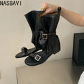 Roman Ankle Cool Boots Sandals Women's Korean Comfortable Gladiator Punk Round Head Hollow Sandals Girls Beach Dress Shoes