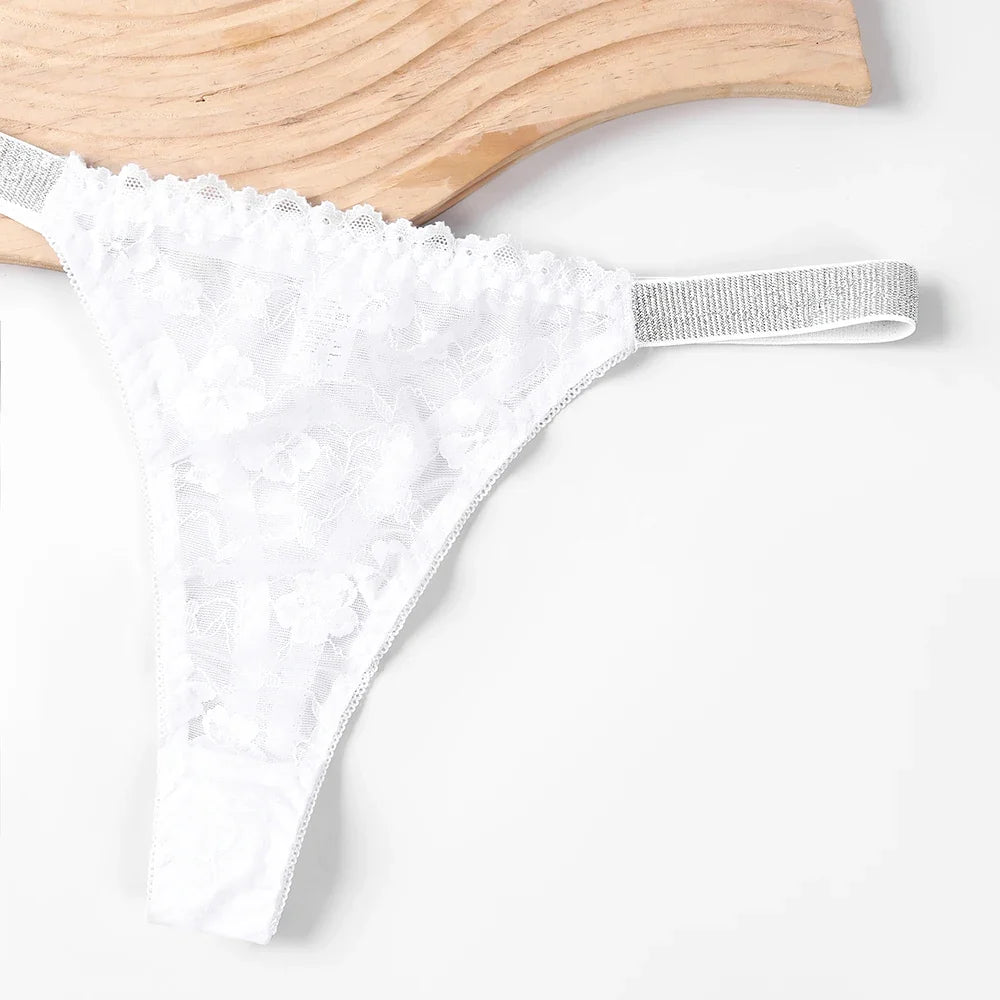 Sexy Lingerie Female Bra & Briefs Sets Seamless Bras For Women's Lace Thong Underwear Plus Size Brassiere