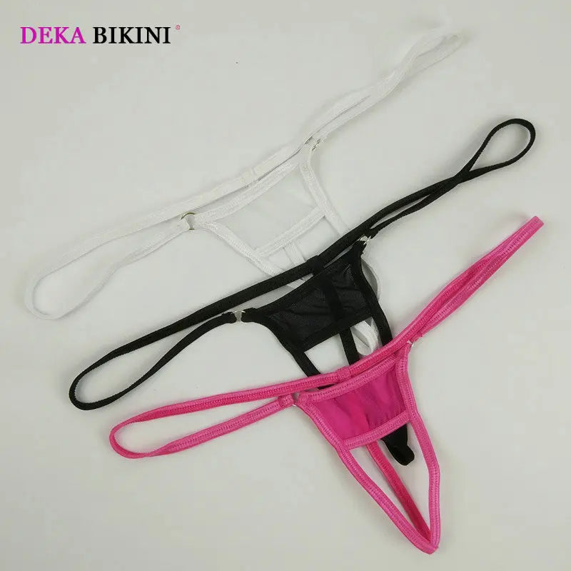 DEKA Open Erotic Women Invisible G-Strings Seamless Mini Micro Bikini Thongs Crotchless Transparent Tangas Panties Undewear