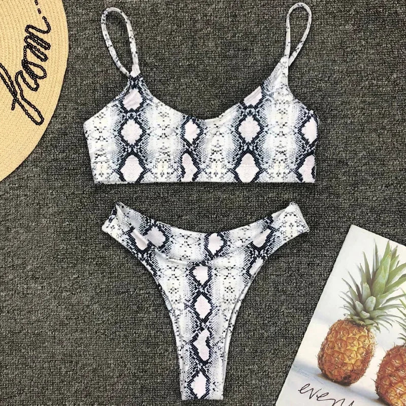 2026 Sexy Leopard Brazilian Bikini Female Swimsuit Women Swimwear Two Pieces Bikini Set High Cut Push Up Bathing Suit Swim Lady