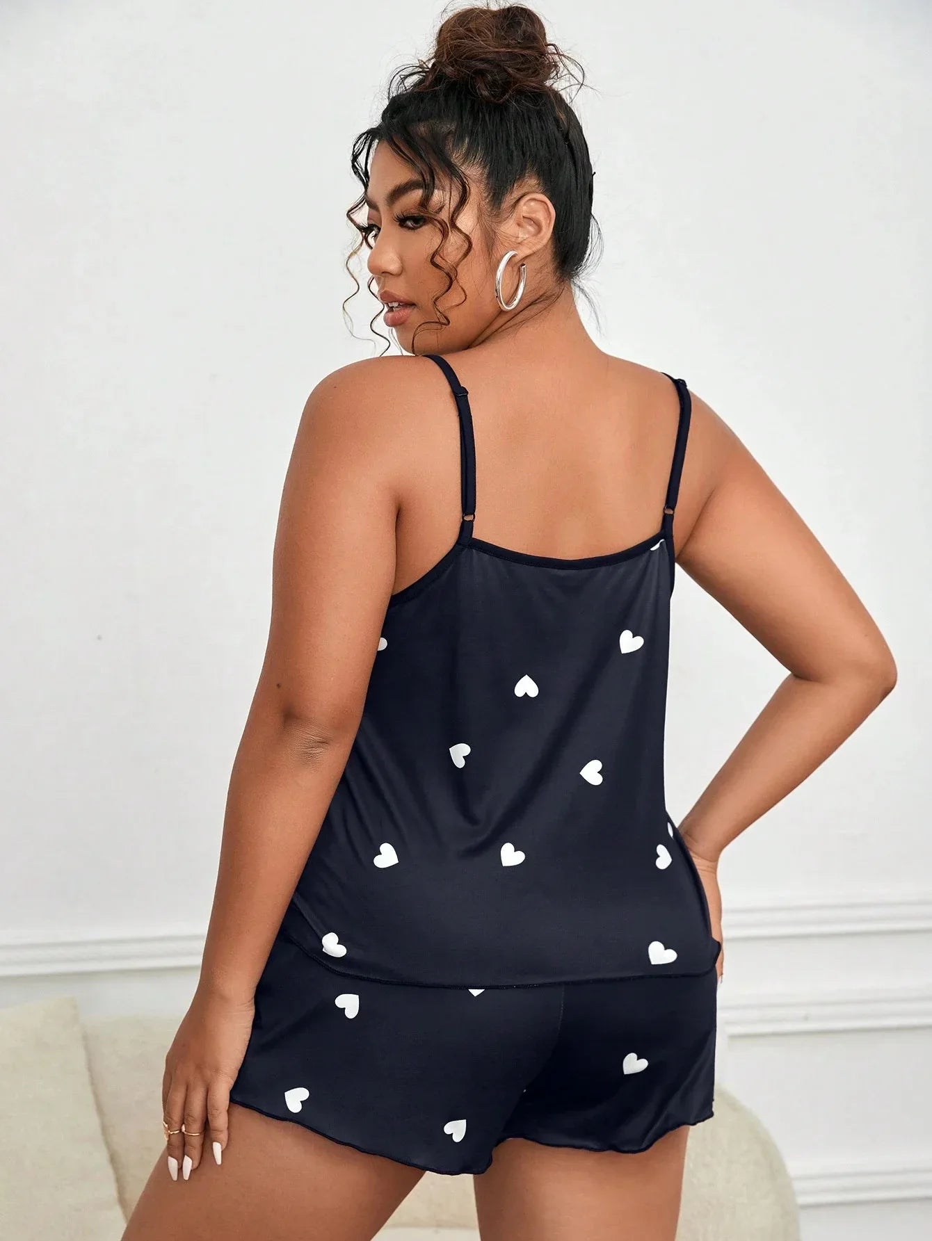 2 Pieces Pajamas Set for Women Sleepwear Loose Crop Tops+Shorts Suit Loungewear Home Clothes Plus Size 3XL 4XL 5XL