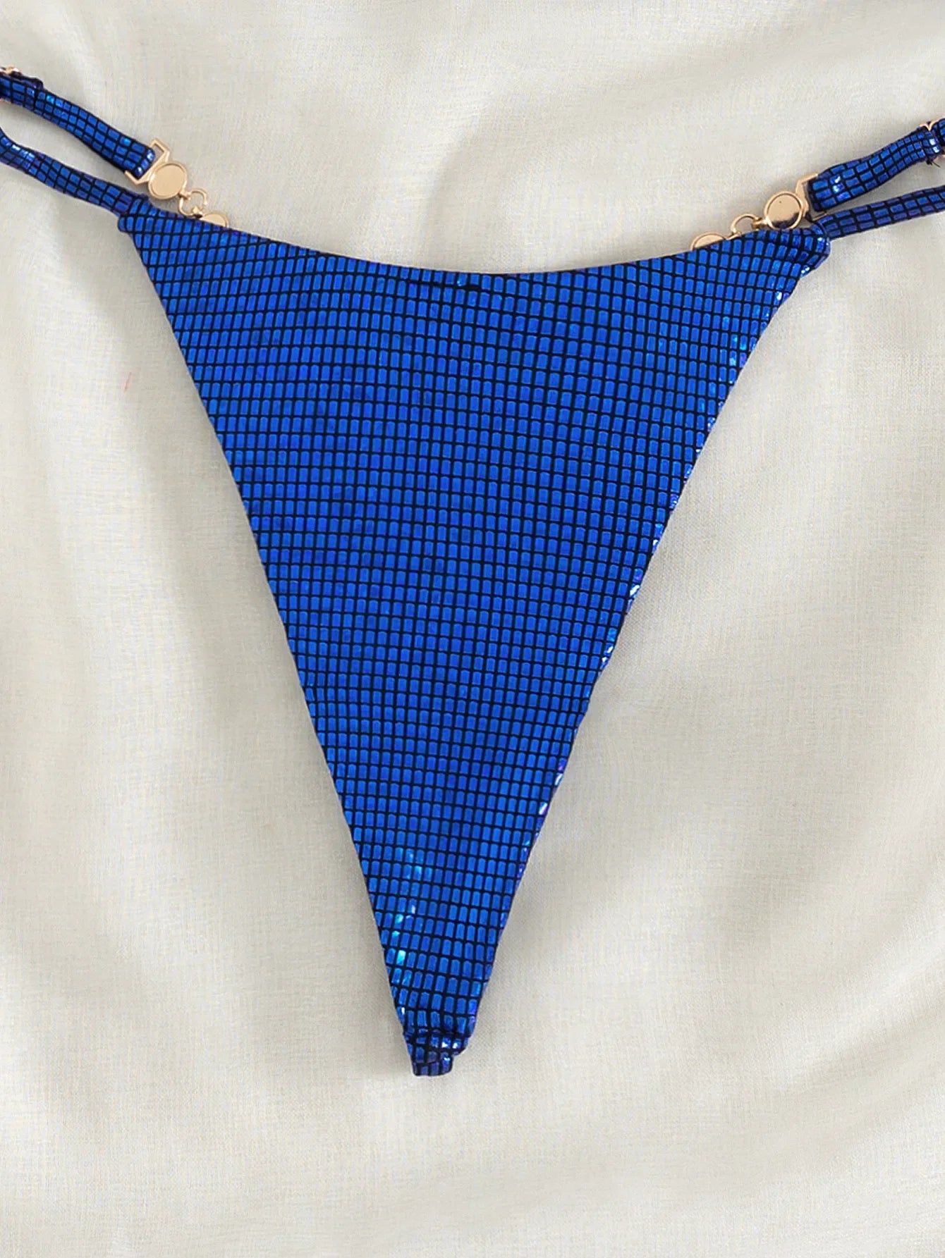 DEKA Sexy Triangle Micro Thong Bikini Set Diamond Swimsuit String Halter Swimwear Women Bead Bathing Suit Extreme Mini Bikini