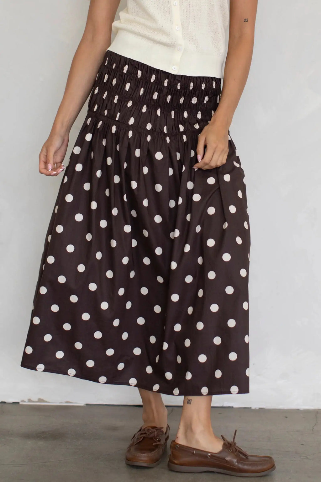 Women Polka Dot Elastic Waist A-Line Long Skirt High Waist Chiffon Skirt Fashion Y2K Streetwear Elegant Maxi Mesh Bottoms