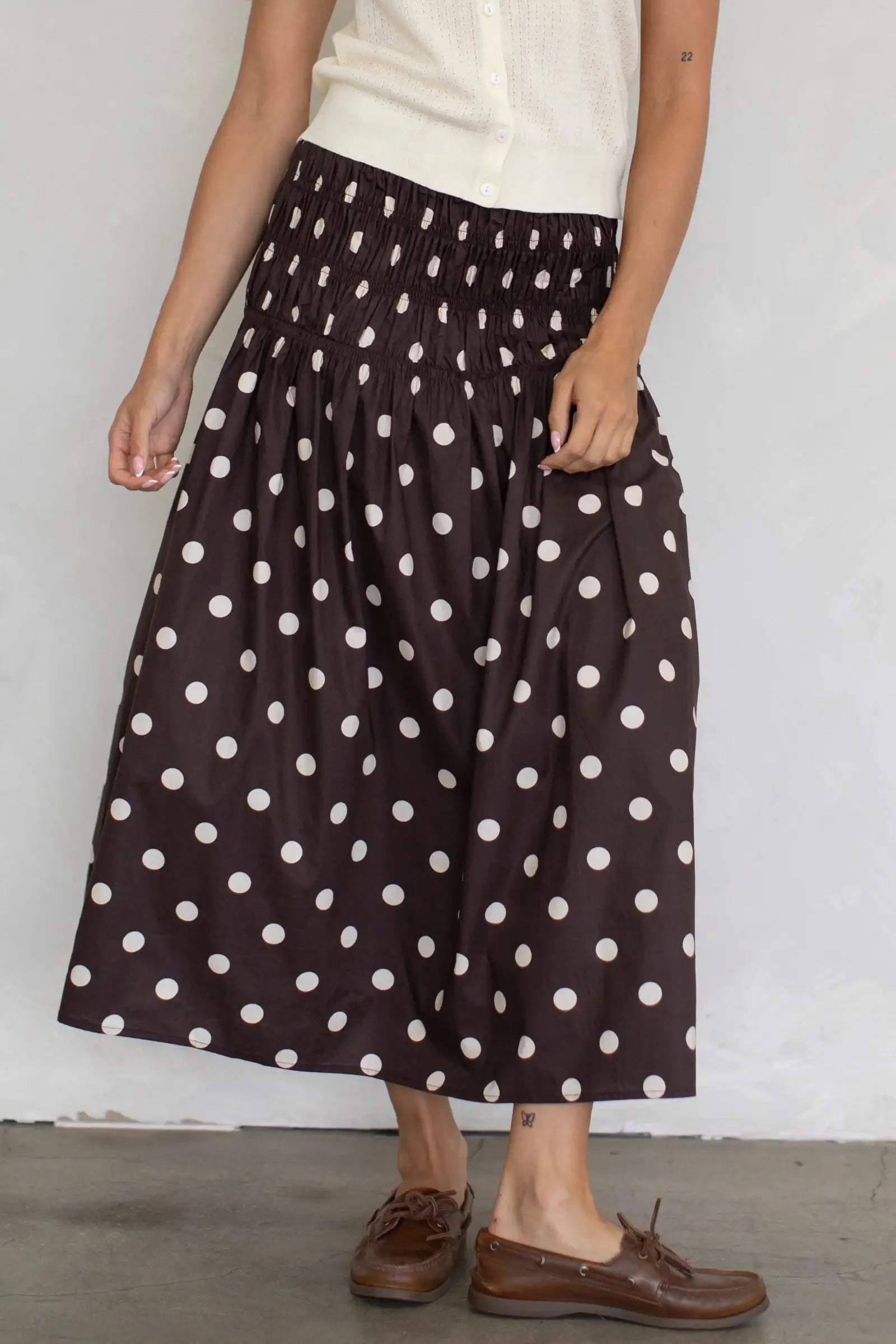 Women Polka Dot Elastic Waist A-Line Long Skirt High Waist Chiffon Skirt Fashion Y2K Streetwear Elegant Maxi Mesh Bottoms