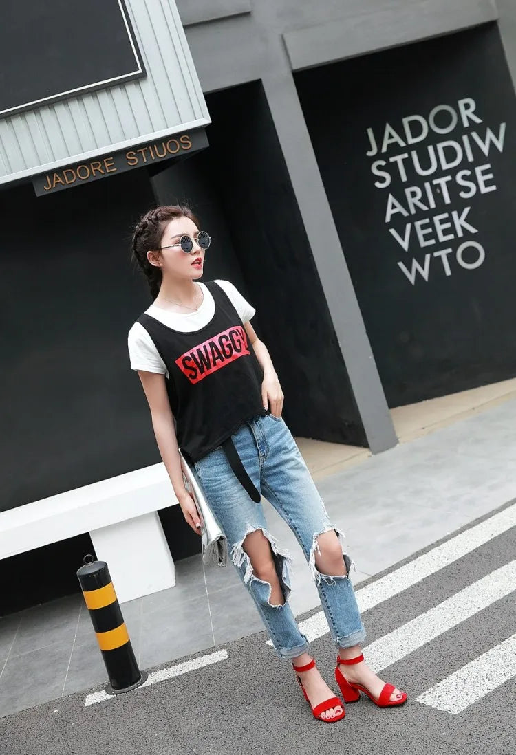 Women Sandals New Summer Fashion Sandals Medium High Heels Outdoor Elegant Wedding Shoes Bridal Plus Size Buckle Strap Sandals