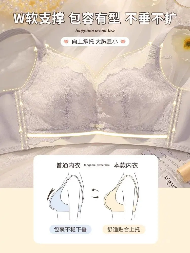 Soutien-gorge Minimisateur Grande Taille Sans Armatures, Pour Poitrine Abondante, Maintien et Redressement, Léger d’Été MOYISU