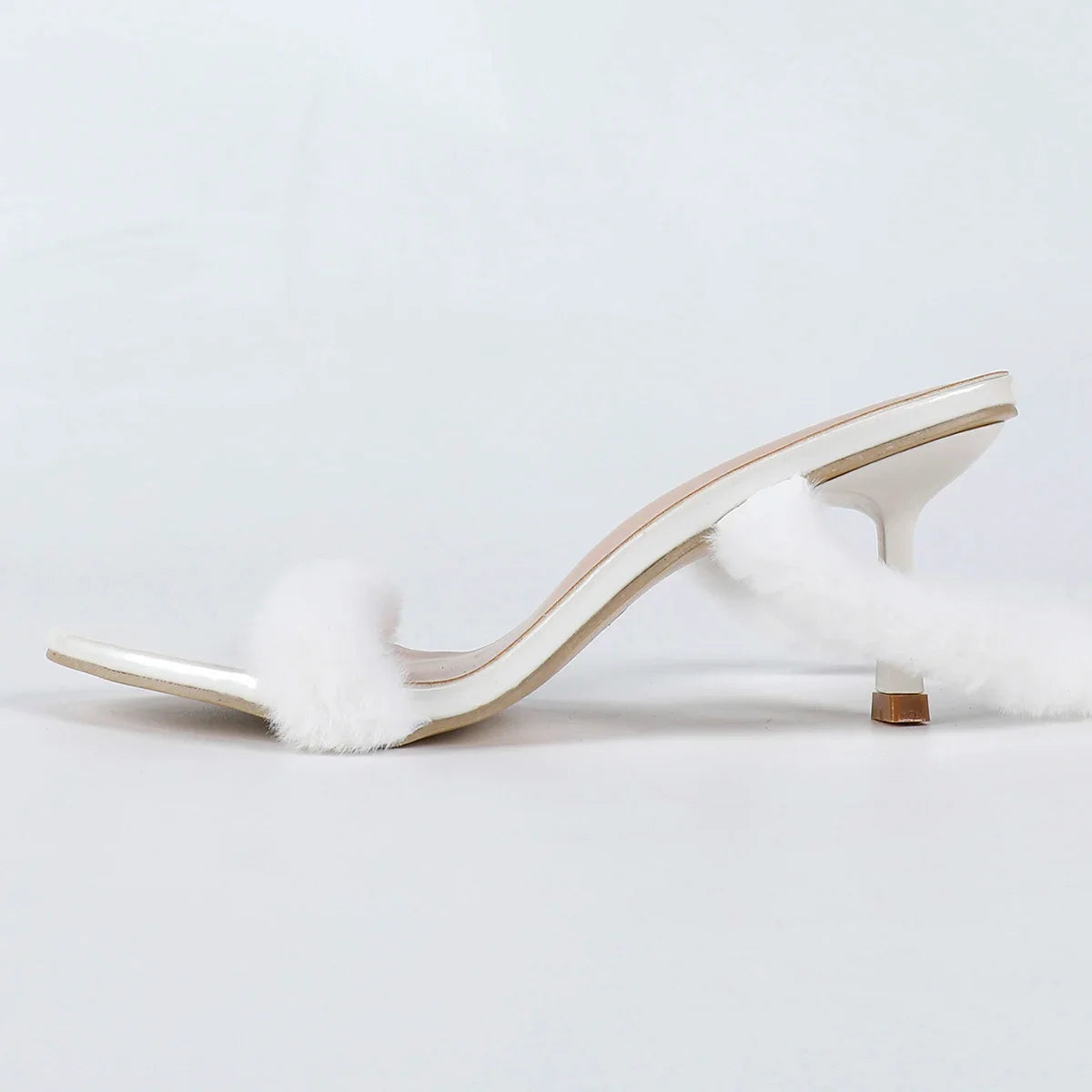 High Heel Sandal for Women Open Toe Large Size Suit Female White Summer Shoes All-Match High-heeled Peep Big Stiletto Girl