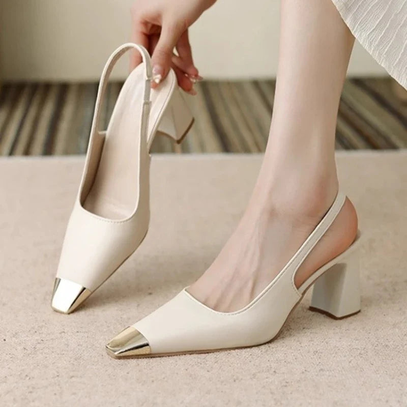 2026 summer women's shoes street style pointed women's pumps fashion thin high heels elegant prom ladies sandals shoes
