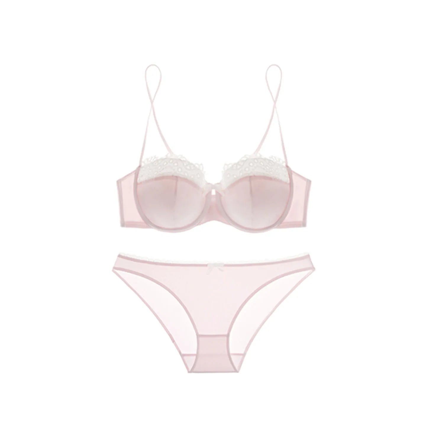 Sophisticated Sensual Lace Lingerie Women's Summer Bralette for Small Breasts Natural Shape, No Empty Cup Beautiful Back Bra Set