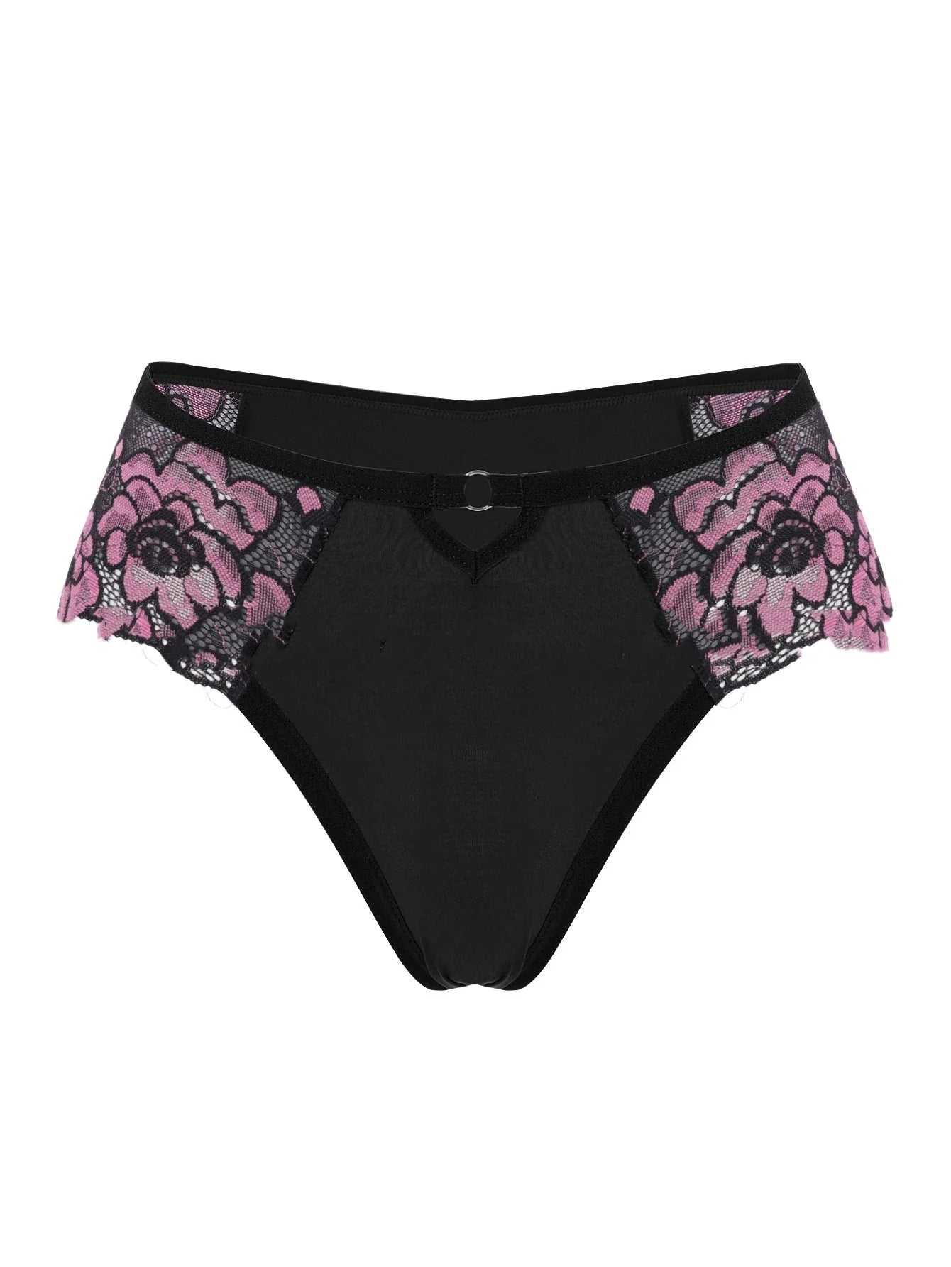 1pcs Women's Solid Color Floral Panties Low Waist Breathable Comfortable Female Underpants Elegant Sexy Lingerie Lady Briefs