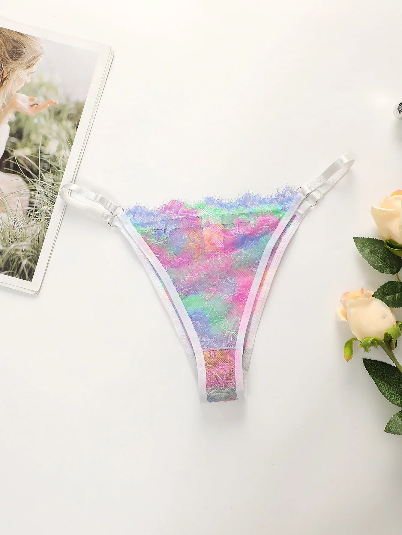 High Quality New Women's Underwear Beautiful Colored Bra Super Thin Lace Ladies underwear set Sexy Lingerie YS024
