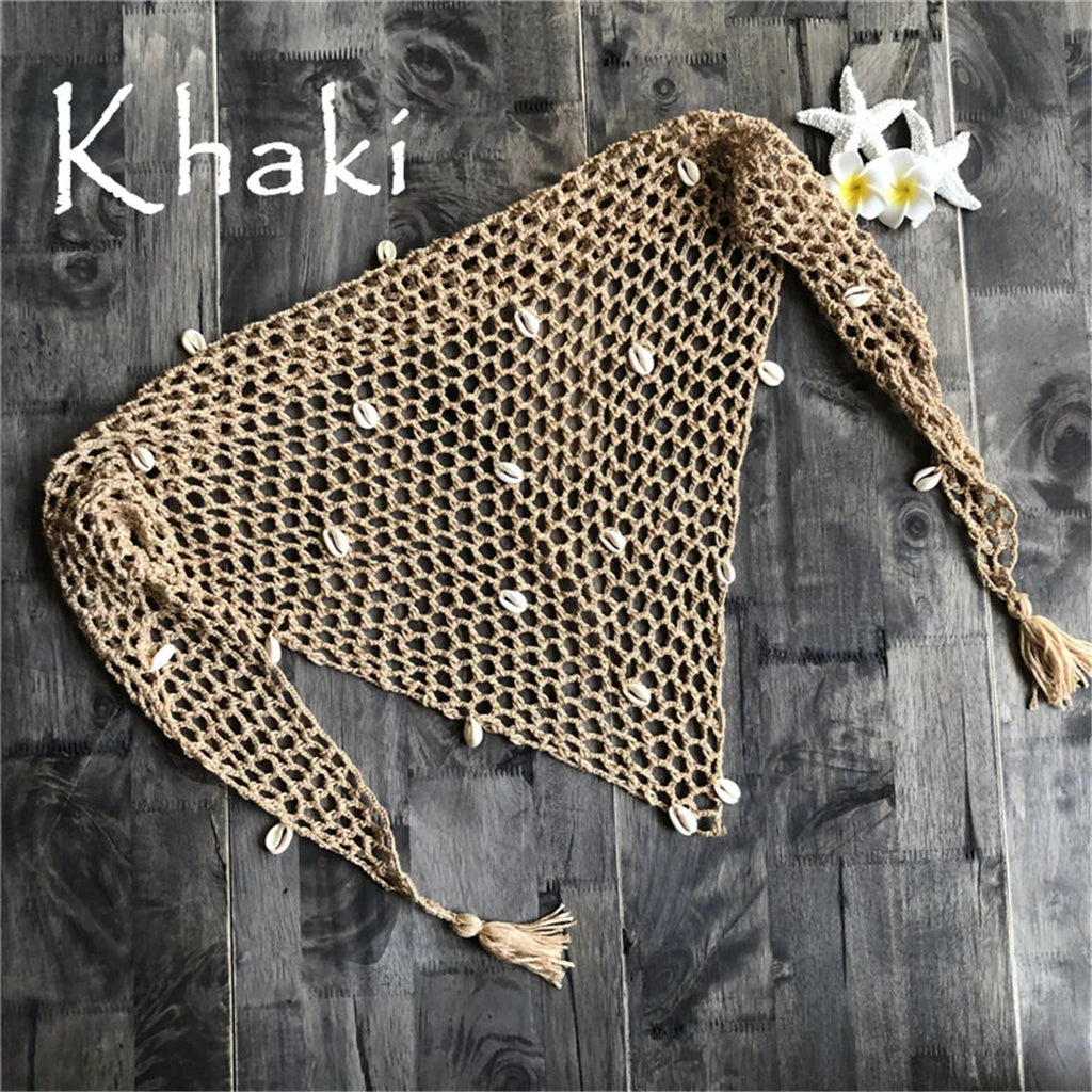 7 Colors Hollow Out Crochet Knitted Sarong Pareo Beach Cover Up Cover-ups Beach Dress Beach Wear Beachwear Female Women V7010