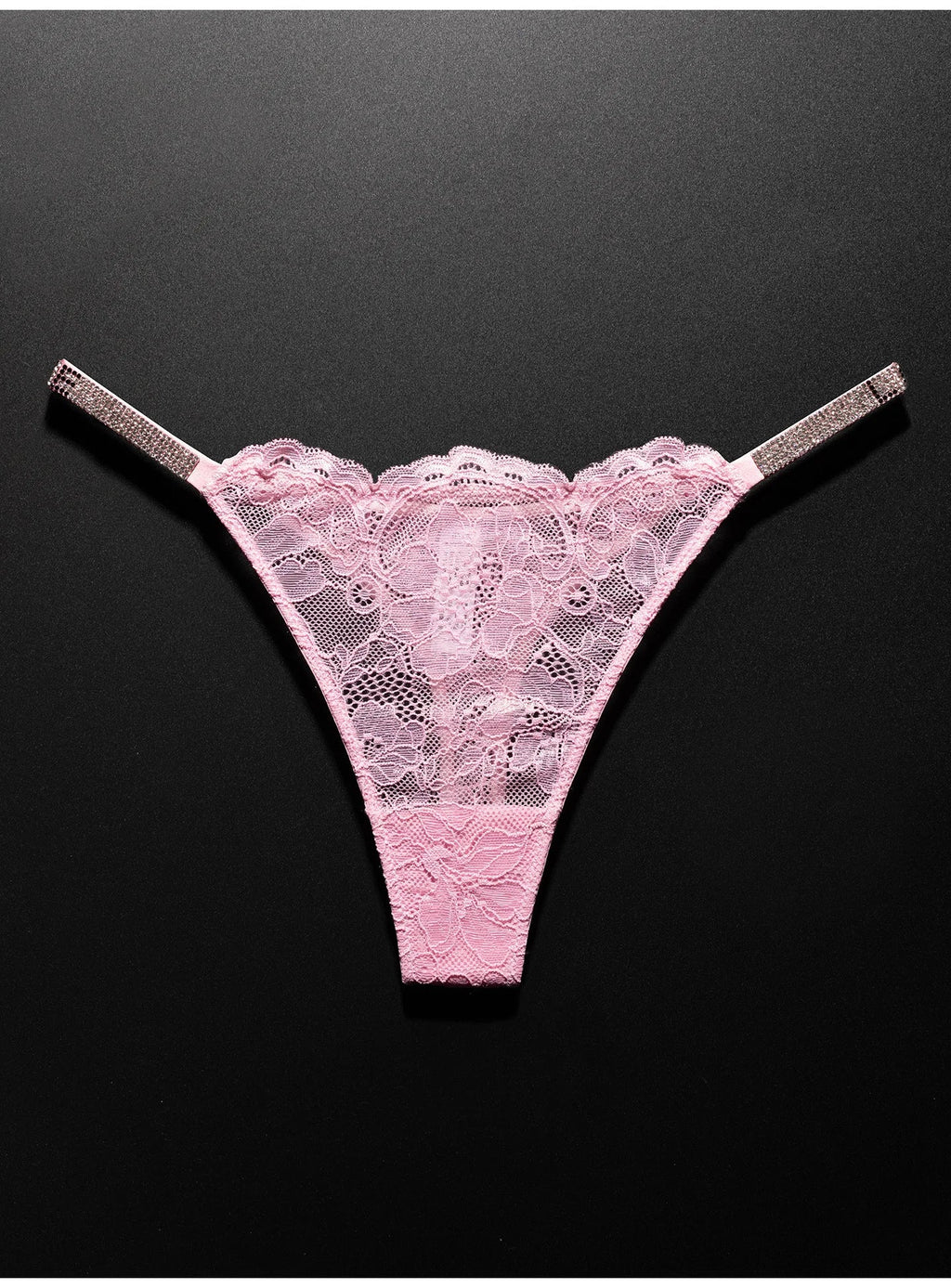 Lace Sexy Girls Women Panties Seamless Underwear Rhinestone G String Letter Transparent Thong For Female Low Rise Ladies Briefs