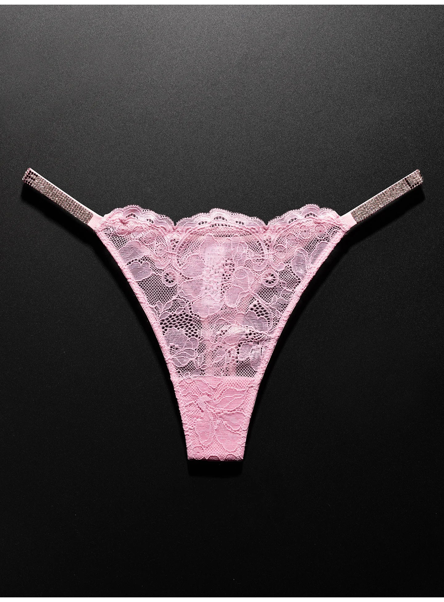 Lace Sexy Girls Women Panties Seamless Underwear Rhinestone G String Letter Transparent Thong For Female Low Rise Ladies Briefs
