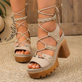 Casual Women's Sandals Open Toe Cross Strap Ladies  Summer Roman Black Rivet Sandales Large Size 36-43