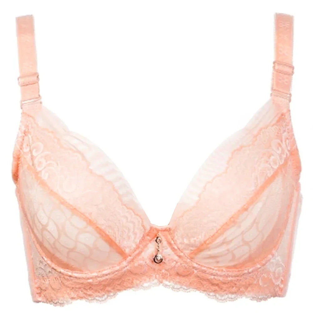 Bras For Women Underwear Lace Sheer Sexy Lingerie Tops Deep V Sexy Bra Big Plus Size Brassiere