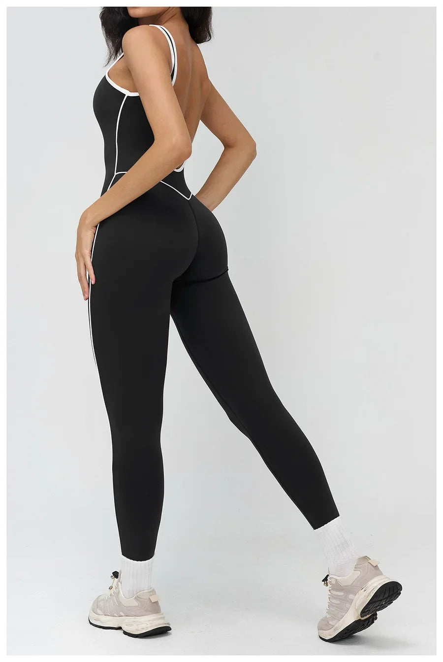 Women Jumpsuit Gym Set Yoga Suit Back Cross Sportswear Sports Jumpsuit Fitness Dance Performance Rompers Workout Bodysuits