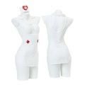 Erotic Transparent Cosplay Nurse Sexy Costumes Open Bra Mini Dress Temptation Lingerie Set Sensual Intimates Women