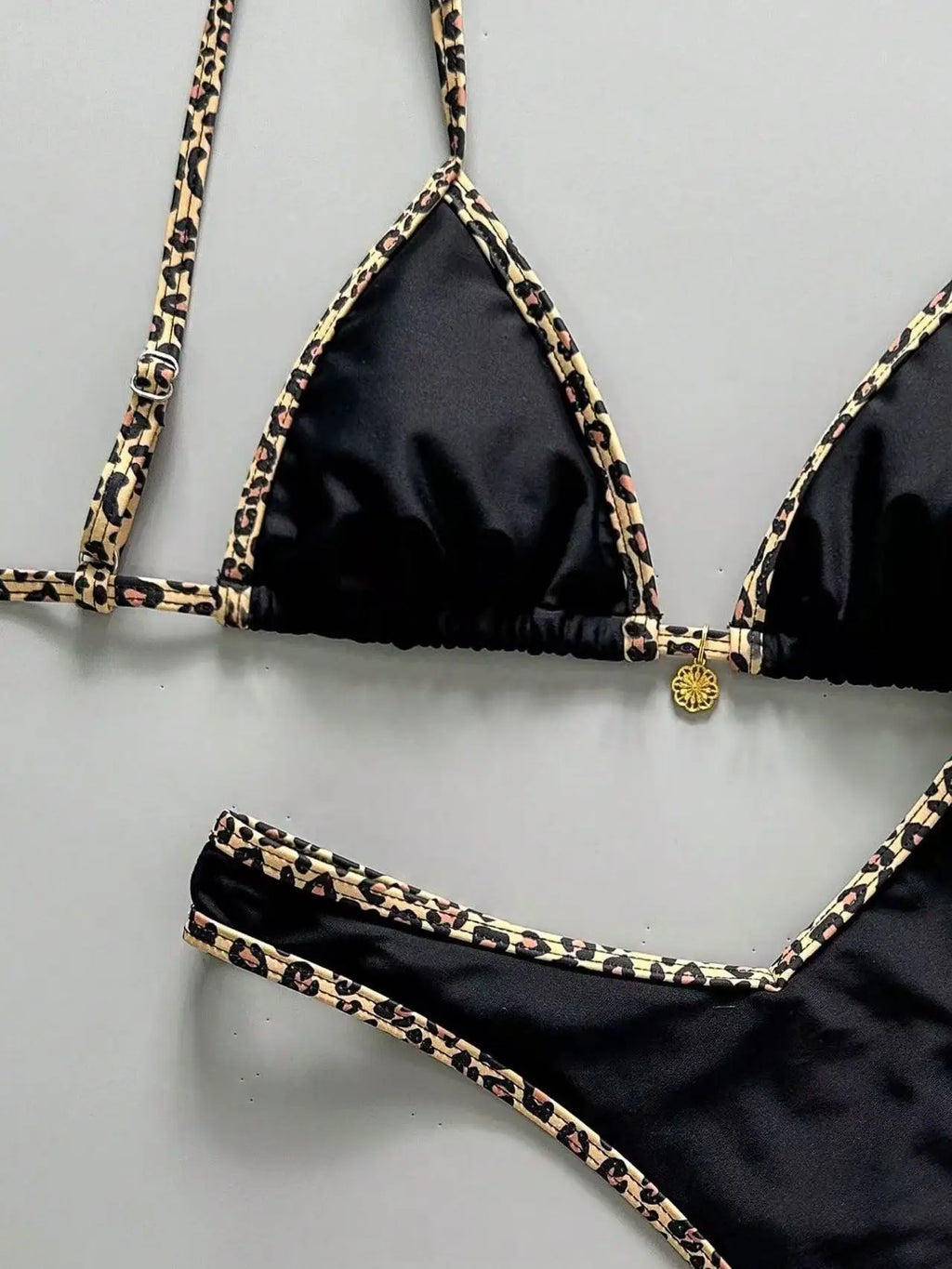 Sexy Black Leopard Patchwork Micro Bikini 2026 Women Pleate Push Up Bra Thong Swimsuit Summer Bathing Suit Holiday Swimwear