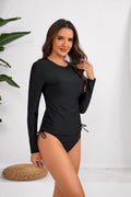 Long-sleeved Sunscreen Swimsuit European and American Split Surf Suit Cross-border Swimsuit Bikini Women's Bikini Wetsuit Set